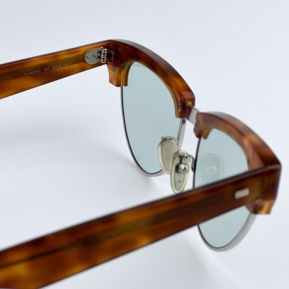 Celine CL40059U 18N BRAND NEW Sunglasses Rhodium Havana Green Women Cat Eye main image 9
